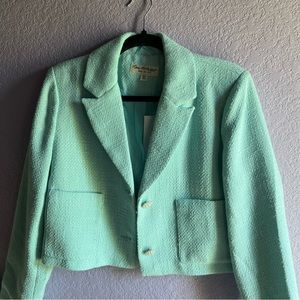 Miss Selfridge Boucle Cropped Blazer